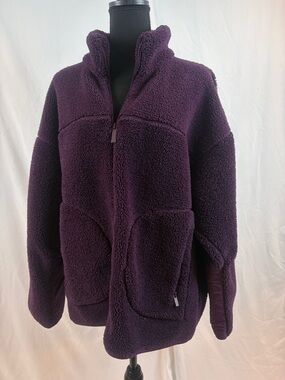 Sweaty Betty Deep Plum Teddy Jacket
